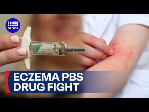 Growing calls for eczema drug to be listed on the PBS | 9 News Australia thumbnail