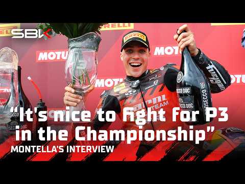 Yari Montella reacts to his perfect weekend in Czechia ✨ | 2026 #CzechWorldSBK 🇨🇿 thumbnail