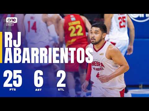 RJ Abarrientos DROPS 25 PTS ? for Brgy. Ginebra vs Rain or Shine | PBA SEASON 50 COMMISSIONER'S CUP thumbnail