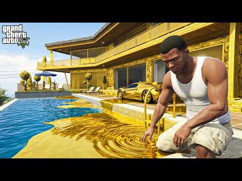 Franklin Touch Anything Turns Into GOLD ! (GTA 5 Mods) thumbnail