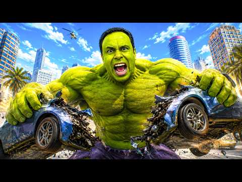 هالك الرجل الاخضر خرج عن السيطرة | GTA V !! 😱💥 thumbnail