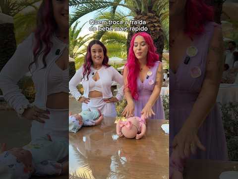QUEM TROCA A FRALDA DO BEBE MAIS RAPIDO *dos rosa thumbnail