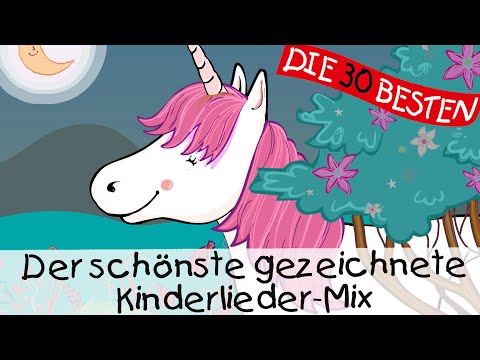 Der schönste gezeichnete Kinderlieder-Mix || Kinderlieder um Mitsingen und Bewegen thumbnail