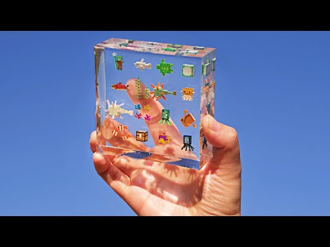 Making a Minecraft Clear Ocean Block - clay ASMR thumbnail