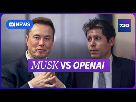 Elon Musk's legal fight with Sam Altman over the origins of OpenAI | 7.30 thumbnail