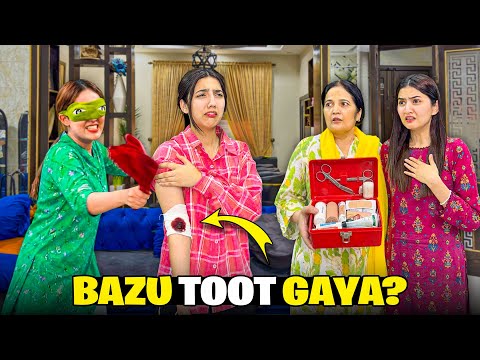 Zainab Ka Bazu Toot Gaya???|Jail Ka Khana Khaya??Funny Blindfold Hitting Challenge?|Sistrology  thumbnail