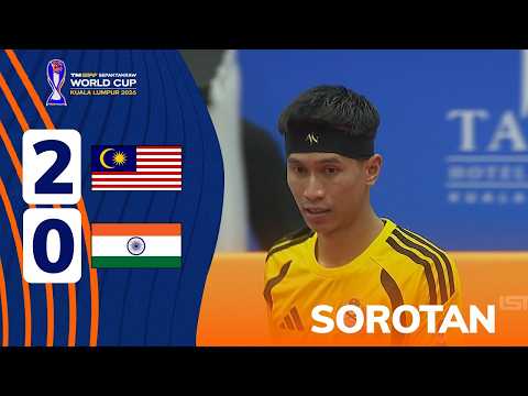 Sorotan: Malaysia 2 - 0 India | Berkumpulan | Perlawanan 1 | TM ISTAF Sepaktakraw World Cup 2026 thumbnail