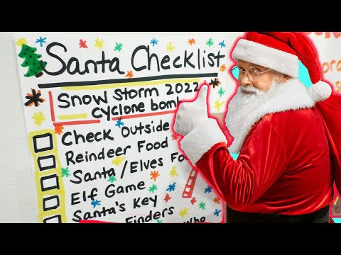 Santa's Checklist 2022 During Cyclone Bomb Blizzard Storm thumbnail
