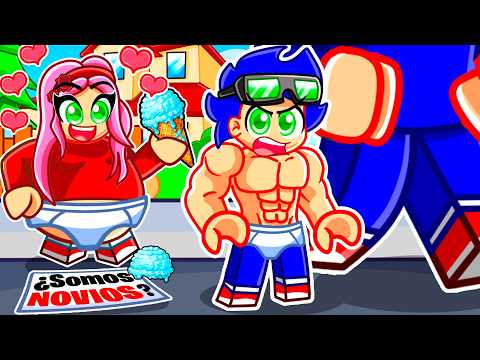 Tuve una ENAMORADA siendo un BEBÉ MUSCULOSO en Roblox Brookhaven... thumbnail