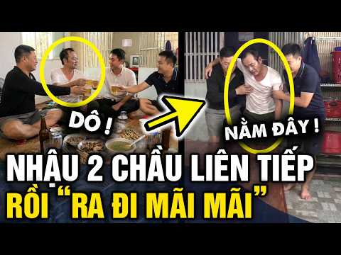 Nhậu 2 CHẦU LIÊN TIẾP, người đàn ông được đỡ vào nằm rồi RA ĐI MÃI MÃI | Tin 3 Phút thumbnail