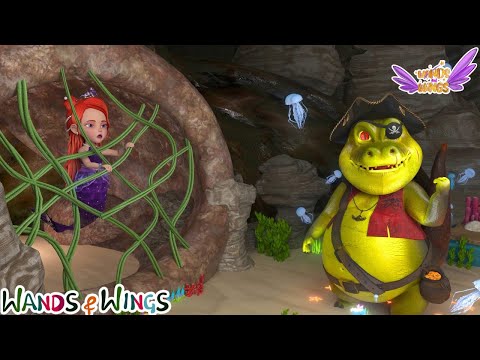 Find Princess Mermaid Pearl 🧜‍♀️| Underwater Rescue+ Pearl Lost Her Tail | Kids Song | Wands & Wings thumbnail