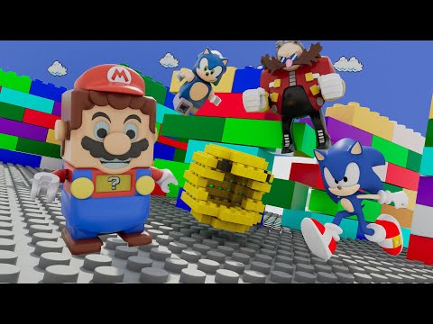 LEGO World Faceoff Super Mario Sonic and Pacman thumbnail