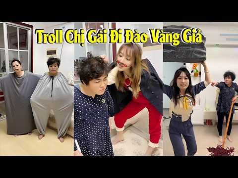 ? Troll Chị Gái Đi Đào Vàng Giả ?⛏️ thumbnail