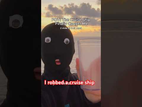 I robbed a cruise ship #cruise #vacation #robbery #craft #bikerboy #funny thumbnail