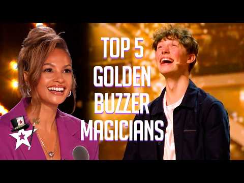 5 AMAZING Golden Buzzer Magicians on Got Talent! thumbnail