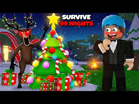 I SURVIVE 99 NIGHTS in the FOREST | Roblox | NILIGTAS KO ANG PASKO! thumbnail