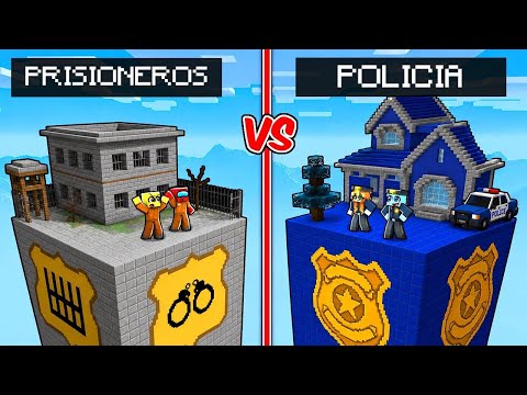POLICIAS vs PRISIONEROS en Un CHUNK en Minecraft thumbnail