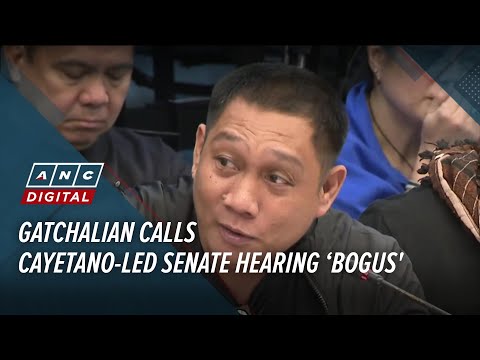 Gatchalian calls Cayetano-led Senate hearing ‘bogus' | ANC thumbnail