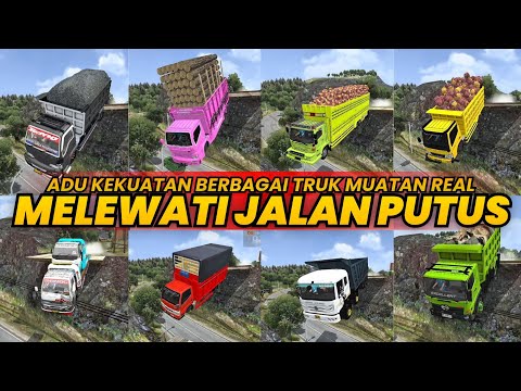 Challenge Berbagai Jenis Truk Muatan Real Melewati Jalan Putus di BUSSID‼️ thumbnail