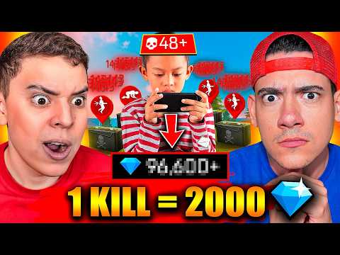 SUSCRIPTOR ME DEJA SIN DINERO AL DARLE 2,000 DIAMANTES x KILL EN FREE FIRE !! - TheDonato thumbnail