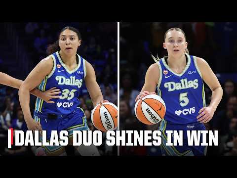 DALLAS DUO SHINES 🌟 Paige Bueckers and Azzi Fudd combine for 42 points in the win | WNBA on ESPN thumbnail