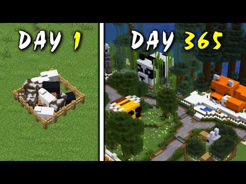 1 năm trời xây sở thú trong Minecraft Hardcore! thumbnail