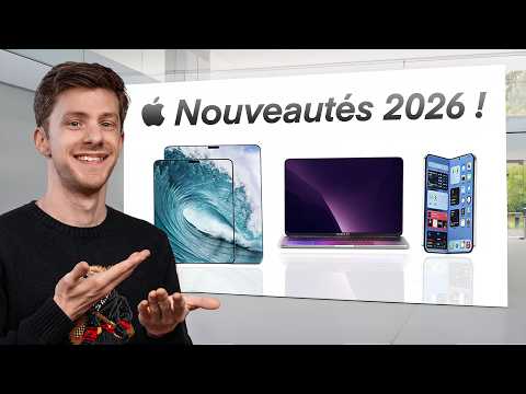 iPhone 18,  Macbook, iPad, iPhone pliant : Les nouveautés Apple 2026 ! thumbnail