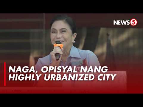Mayor Leni, masayang ibinalita sa mga Nagueño na highly urbanized city na ang Naga thumbnail