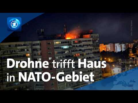 Krieg gegen die Ukraine: Drohne im NATO-Staat Rumänien eingeschlagen thumbnail