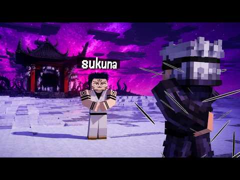 المعركه الاخيره🔥حاربت سوكونا بكامل قوته😵 | jujutsu kaisen in minecraft | the last part thumbnail