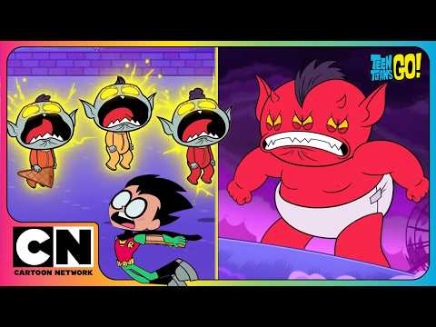 Teen Titans Go! | Baby VILLAINS 👶 | They Turn Into ONE GIGANTIC DEMON BABY When Upset?! thumbnail
