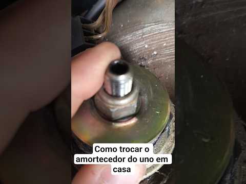 como trocar amortecedor do uno em casa #fiat thumbnail