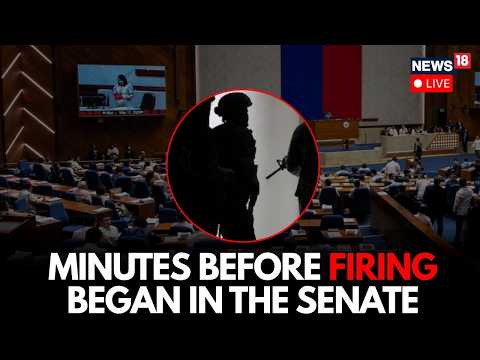LIVE: Tense Moments Captured Minutes Before Gunshots Were Heard At the Philippine Senate | N18G thumbnail