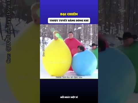 Trò chơi trượt tuyết bằng bong bóng khổng lồ đầy kịch tính 😱 thumbnail