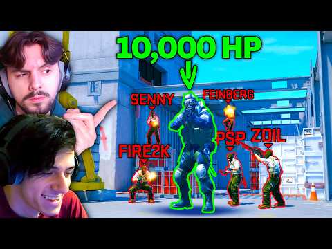 10,000 HP ARROW vs. 5 STREAMERS (1v5) thumbnail