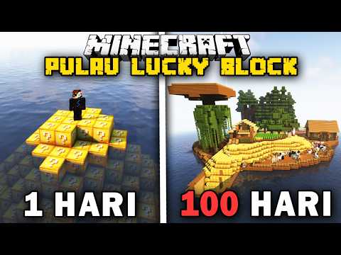 100 Hari Minecraft Pulau Lucky Block thumbnail