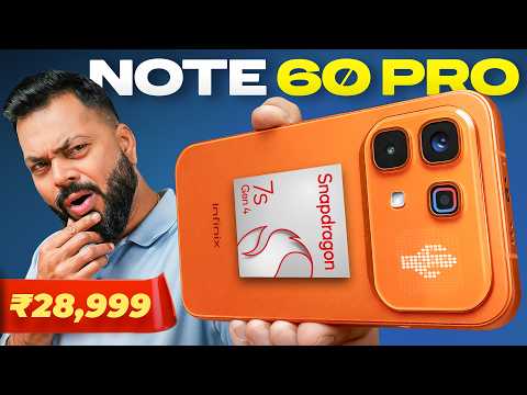 Infinix Note 60 Pro Unboxing & First Look⚡1.5K 144Hz AMOLED, SD 7s Gen 4, 6500mAh @ ₹28,999* thumbnail