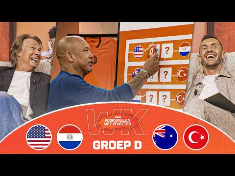 🔮 MARCIANO VINK wordt niet ENTHOUSIAST van AMERIKA 🇺🇸🇵🇾🇦🇺🇹🇷 | Groep D | Voorspellen met Vedetten thumbnail
