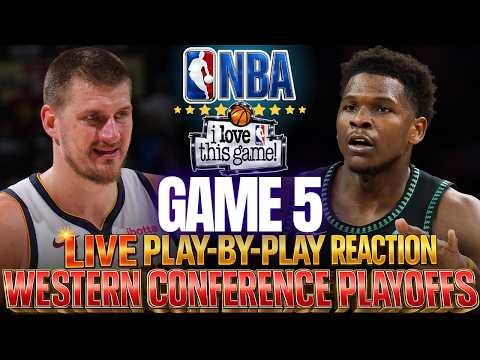 ?NUGGETS VS WOLVES │ GAME 5 - 2026 NBA WEST PLAYOFFS  Basketball Play-By-Play Reaction & Scoreboard thumbnail
