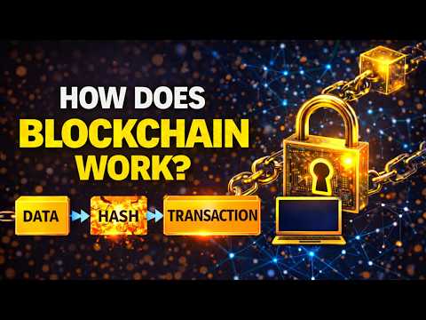 How Does Blockchain Work – Simple Explanation of Bitcoin, Ethereum, Mining, Proof of Work / Stake thumbnail