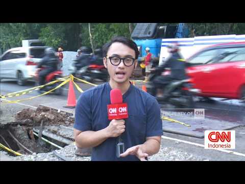 Pantauan Terkini Perbaikan Jalan Amblas di Lenteng Agung thumbnail