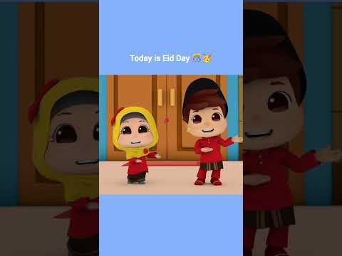 Today is Eid Day 🎊🥳☺️ | Islamic Series & Songs For Kids | Omar & Hana English thumbnail