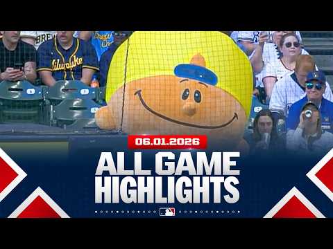 Highlights from ALL GAMES on 6/1 (Pablo Sanchez, Jacob deGrom's 100th win and MORE!) thumbnail