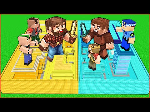 ŞEHRİ ORTADAN İKİYE BÖLDÜK! 😱 - Minecraft thumbnail