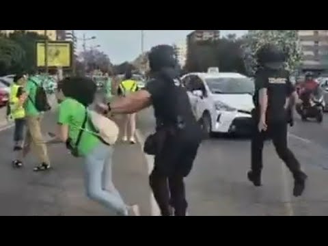 La Policía expedienta al agente que golpeó a una maestra en la manifestación - laSexta Noticias thumbnail