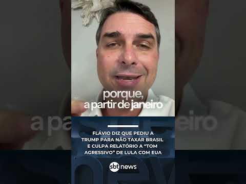 Flávio Bolsonaro diz que enviará carta a Trump sobre tarifas | #SBTNews thumbnail
