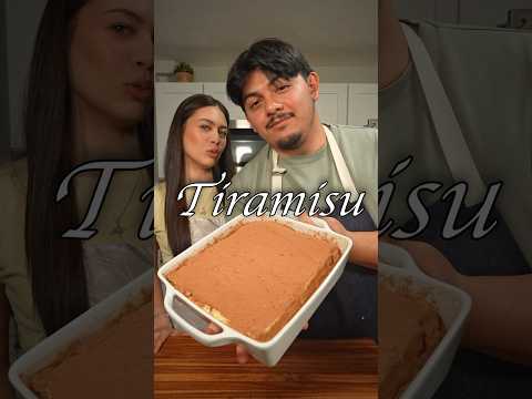 Cooking for the in-laws… Tiramisu edition #tiramisu #dessert #couple thumbnail