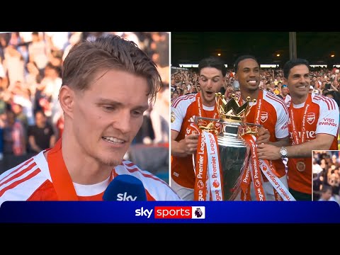 "I can't describe it!" 🤩 Martin Odegaard reacts to Arsenal winning the 2025/26 Premier League title thumbnail
