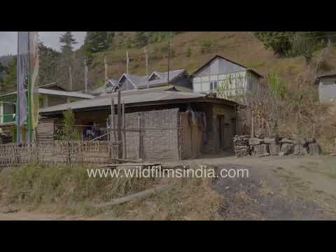 Traditional village and Sangti Valley landscape in Arunachal Pradesh thumbnail