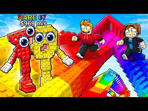 ROBLOX CHOP AND FROSTY PLAY BUILD STAIRS FOR BRAINROTS! thumbnail